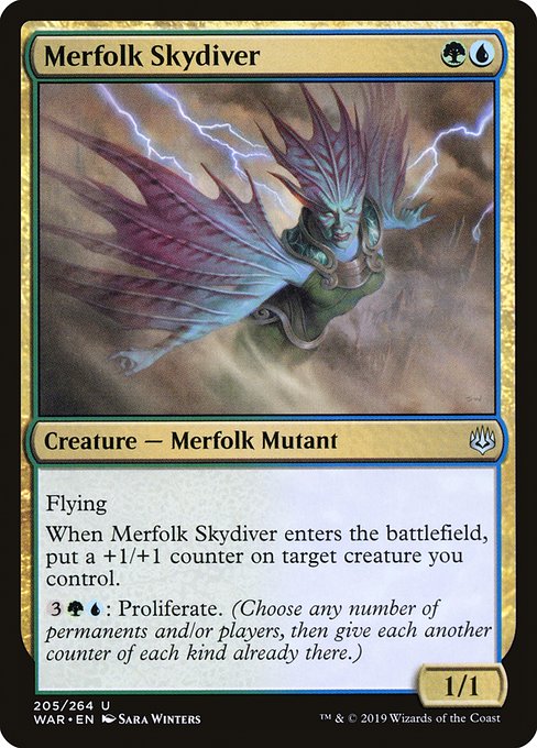 Merfolk Skydiver from War of the Spark