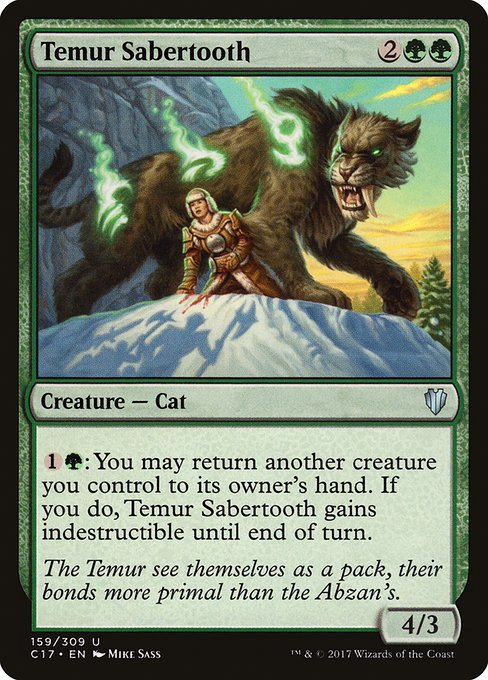Temur Sabertooth from Commander 2017