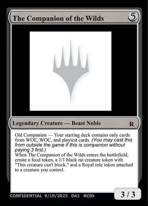 The Companion of the Wilds highlighted card art