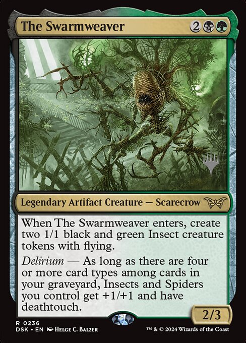 The Swarmweaver highlighted card art
