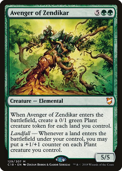 Avenger of Zendikar from Commander 2018