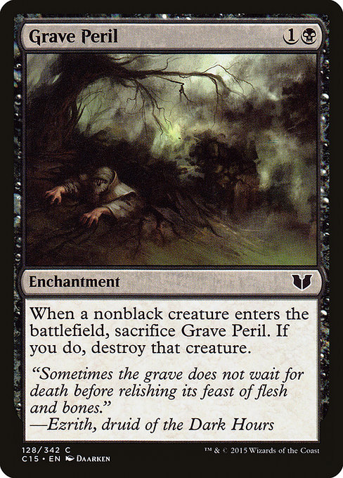 Grave Peril highlighted card art