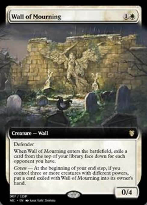 Wall of Mourning highlighted card art