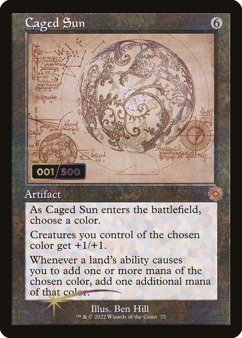 Caged Sun highlighted card art