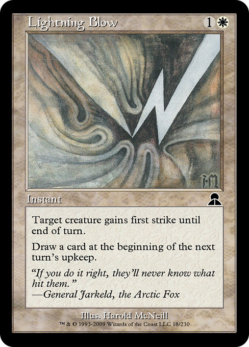 Lightning Blow highlighted card art