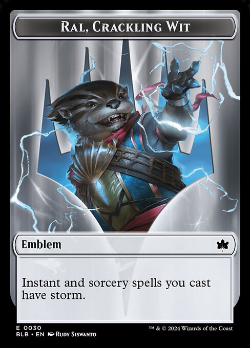 Ral, Crackling Wit Emblem highlighted card art