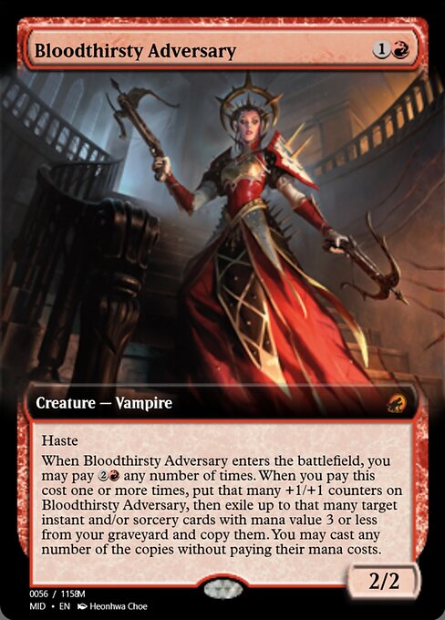 Bloodthirsty Adversary highlighted card art