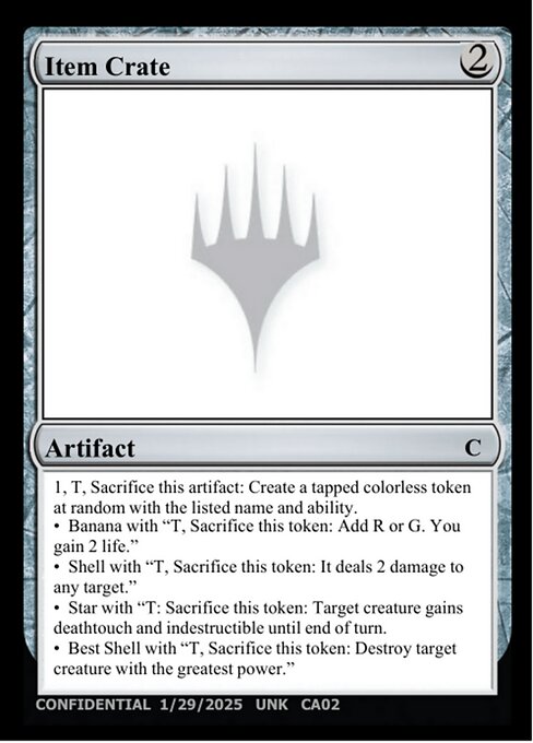 Item Crate highlighted card art