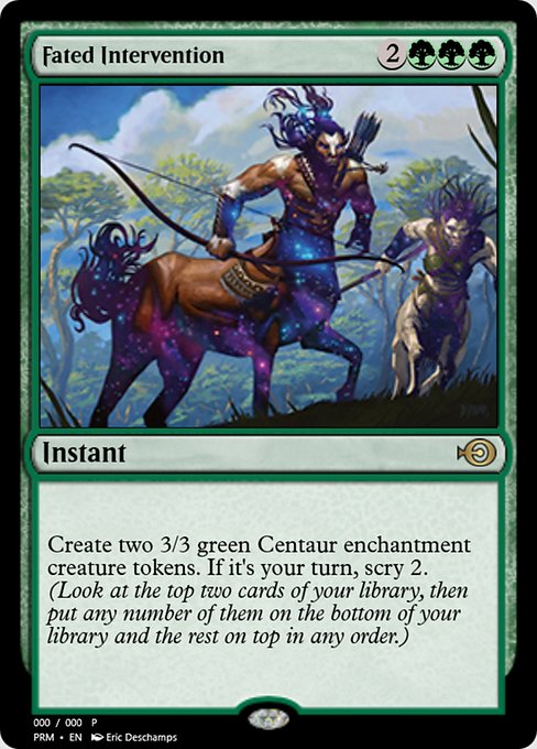 Fated Intervention highlighted card art