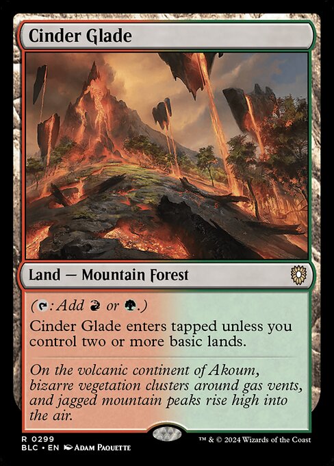 Cinder Glade from Bloomburrow Commander