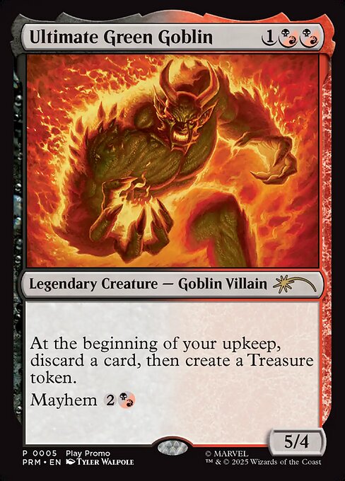 Ultimate Green Goblin highlighted card art