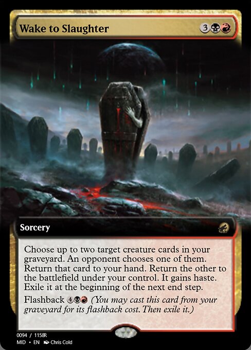 Wake to Slaughter highlighted card art