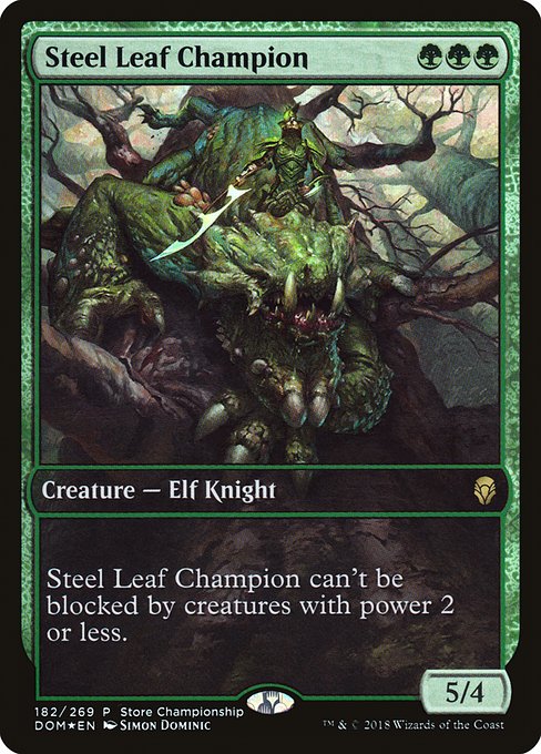 Steel Leaf Champion from Dominaria Promos