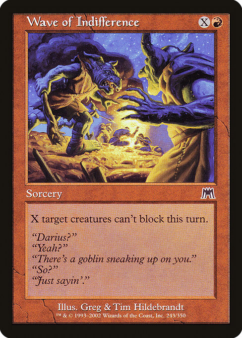Wave of Indifference highlighted card art
