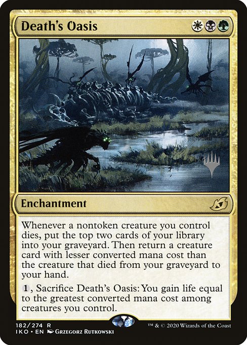 Death's Oasis from Ikoria: Lair of Behemoths Promos