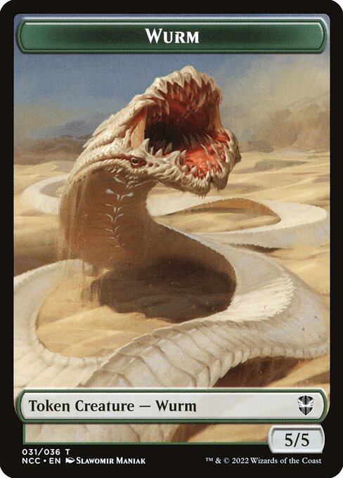 Wurm from New Capenna Commander Tokens