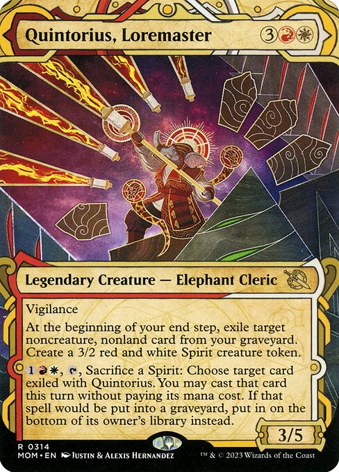 Quintorius, Loremaster highlighted card art