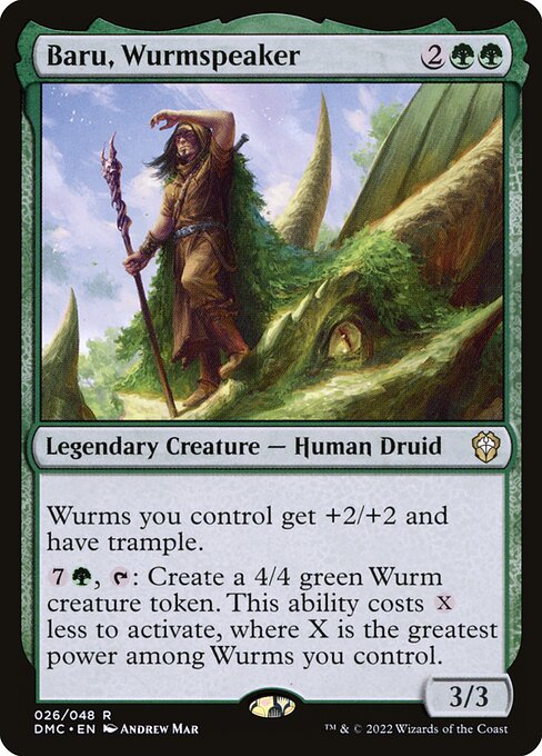 Baru, Wurmspeaker highlighted card art