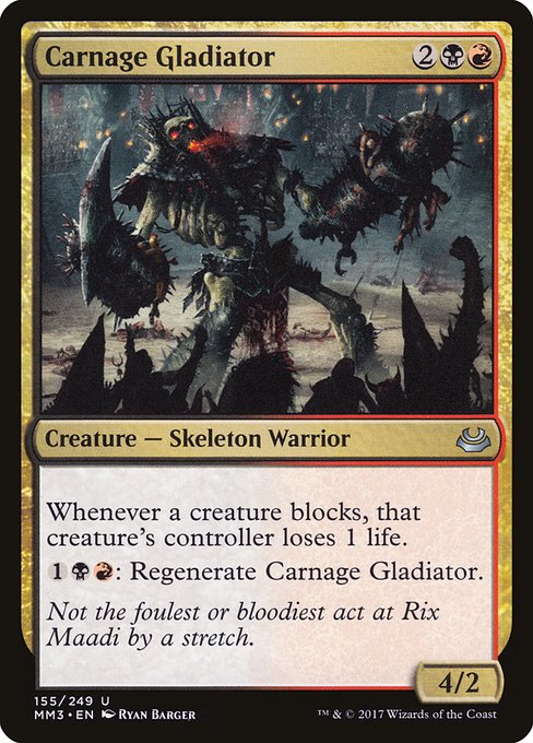 Carnage Gladiator highlighted card art