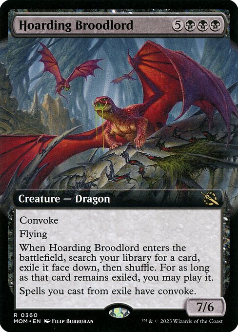 Hoarding Broodlord highlighted card art
