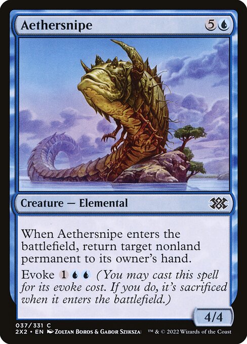 Aethersnipe highlighted card art
