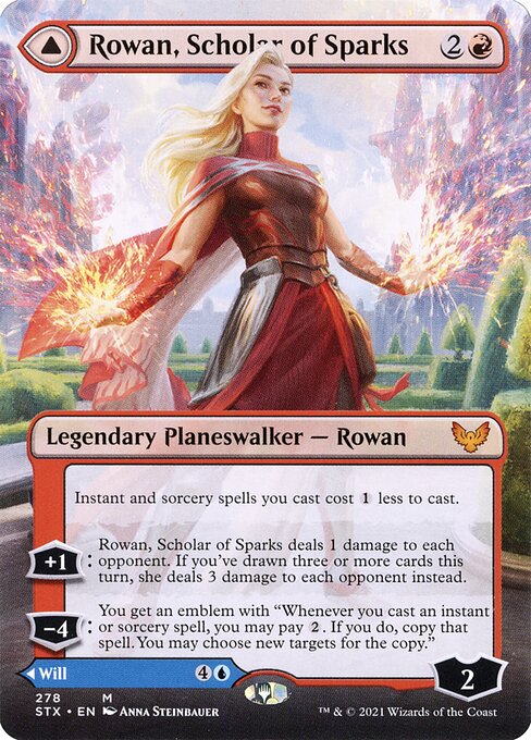 Rowan, Scholar of Sparks // Will, Scholar of Frost from Strixhaven: School of Mages