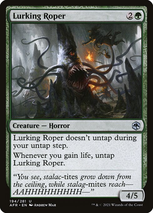 Lurking Roper from Adventures in the Forgotten Realms
