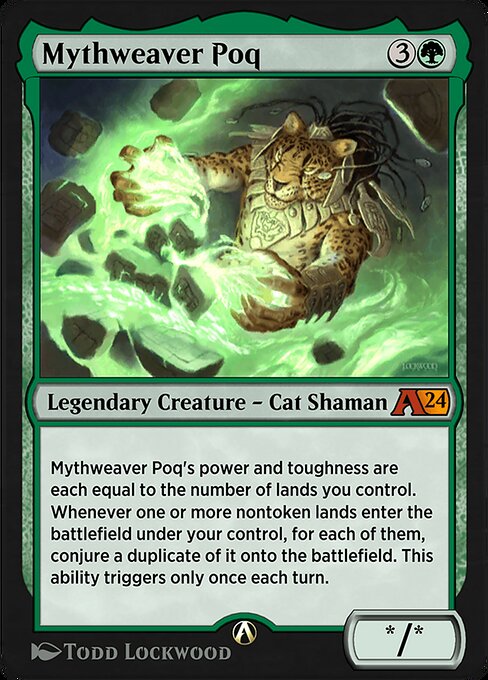 Mythweaver Poq highlighted card art