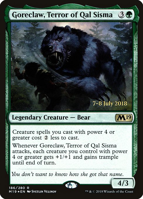 Goreclaw, Terror of Qal Sisma from Core Set 2019 Promos