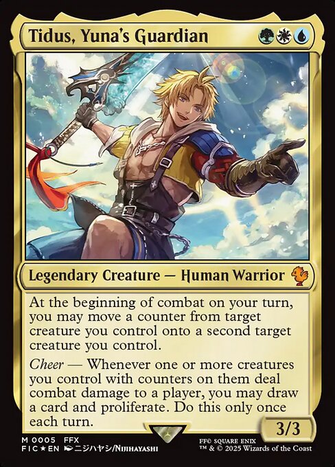 Tidus, Yuna's Guardian highlighted card art
