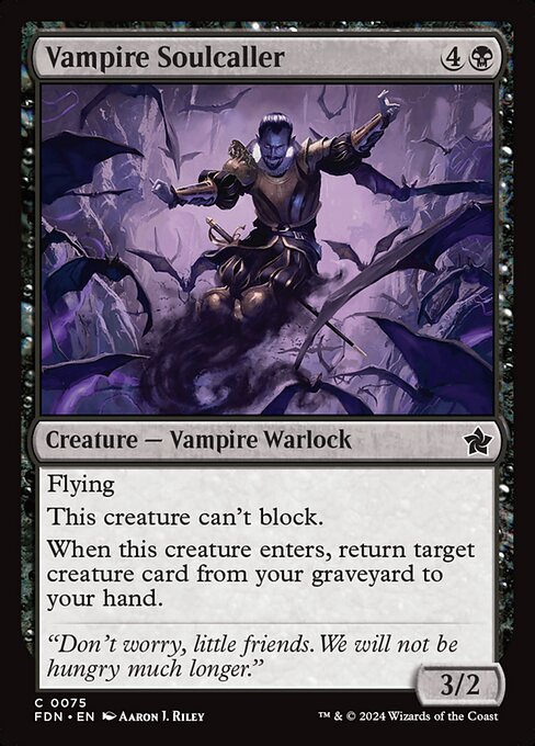 Vampire Soulcaller highlighted card art