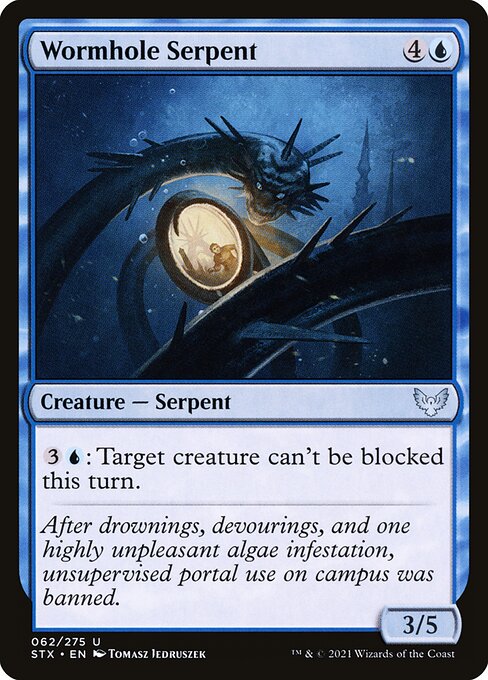 Wormhole Serpent highlighted card art
