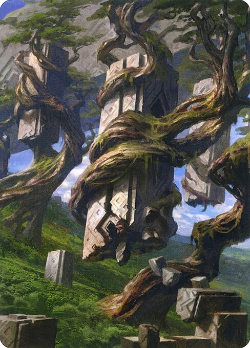 Forest // Forest from Zendikar Rising Art Series