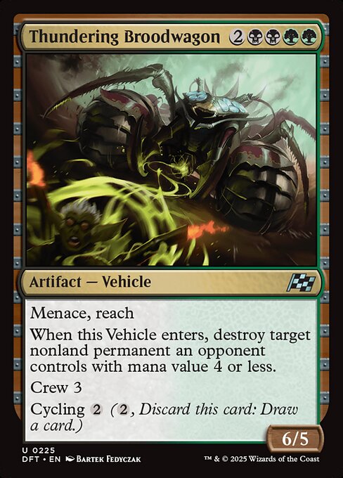 Thundering Broodwagon highlighted card art