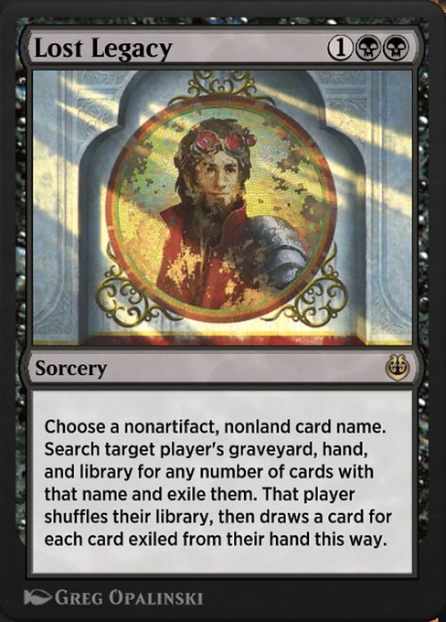Lost Legacy highlighted card art