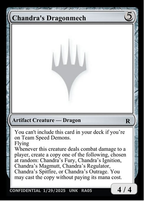 Chandra's Dragonmech highlighted card art