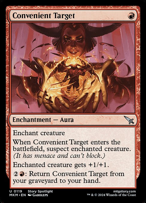 Convenient Target highlighted card art