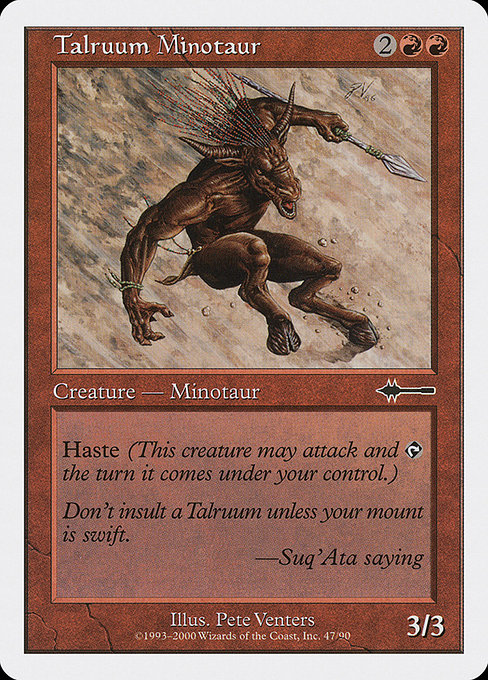 Talruum Minotaur highlighted card art