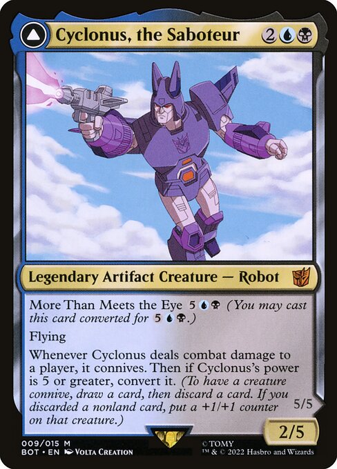 Cyclonus, the Saboteur // Cyclonus, Cybertronian Fighter from Transformers