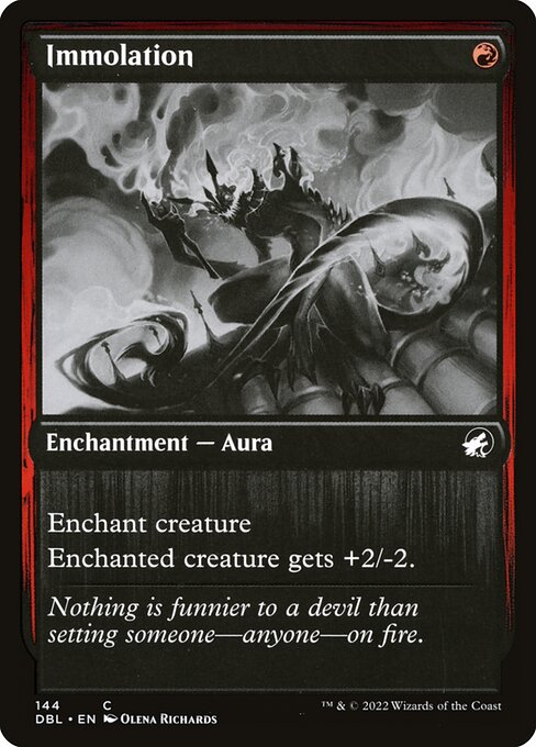 Immolation highlighted card art