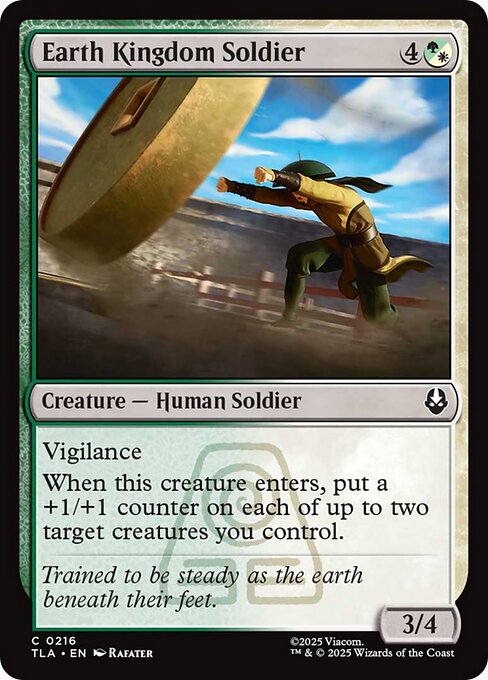 Earth Kingdom Soldier highlighted card art