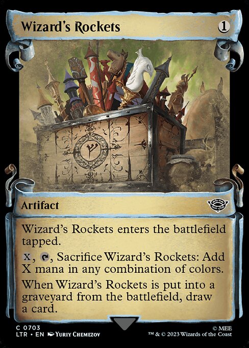 Wizard's Rockets highlighted card art