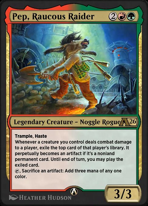 Pep, Raucous Raider highlighted card art