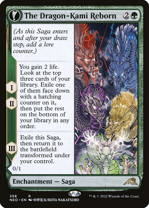 The Dragon-Kami Reborn // Dragon-Kami's Egg from Kamigawa: Neon Dynasty