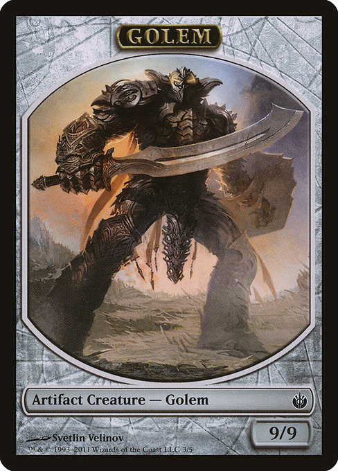 Golem from Mirrodin Besieged Tokens