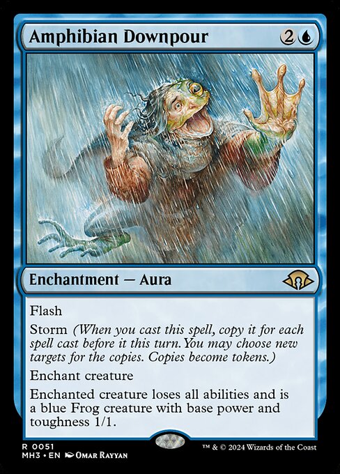 Amphibian Downpour highlighted card art
