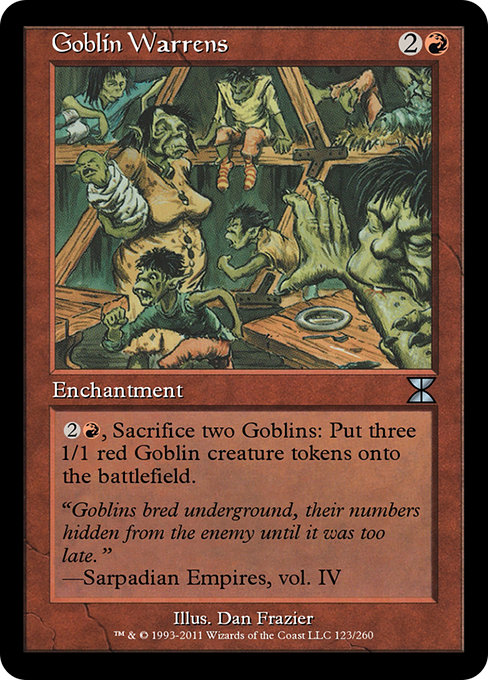 Goblin Warrens highlighted card art