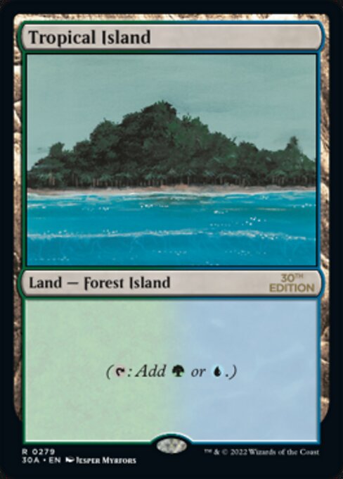 Tropical Island highlighted card art