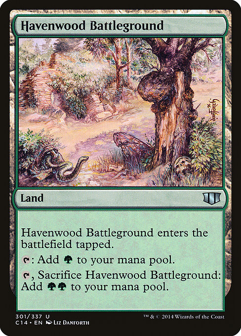 Havenwood Battleground from Commander 2014