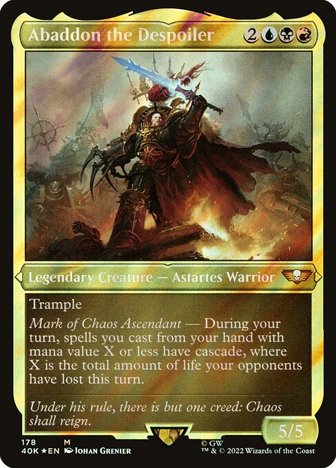 Abaddon the Despoiler highlighted card art